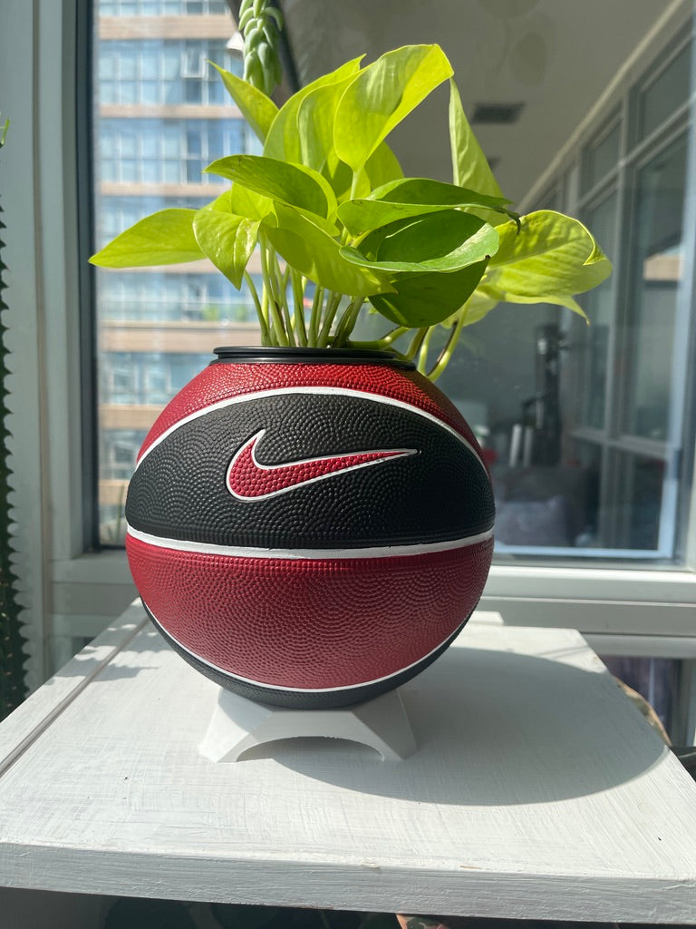 Nike Mini Basketball Planter (Red, White, & Black)