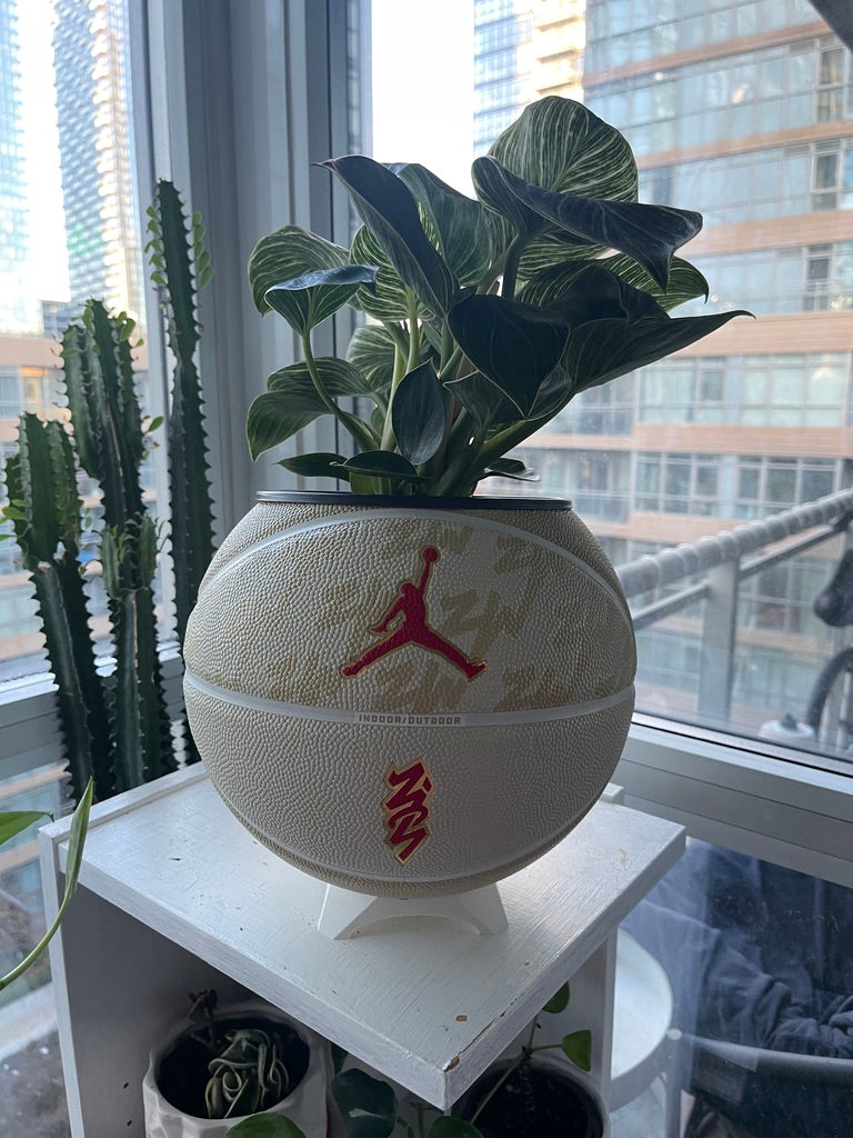 Nike Jordan Large Basketball Planter (Zion Cream)