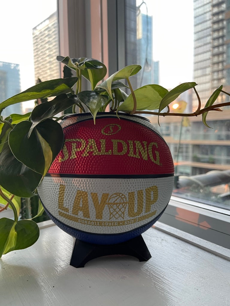 Mini Basketball Planter (Red, White, & Blue Lay Up)