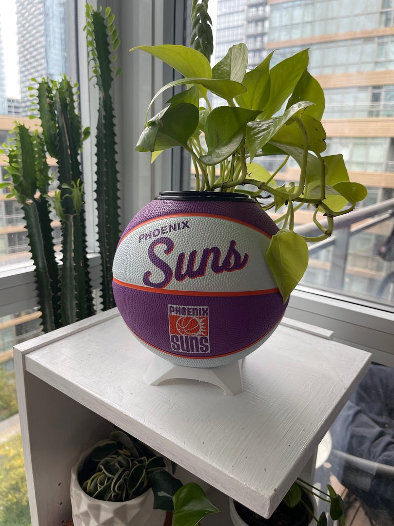 Mini Basketball Planter (Phoenix Suns)