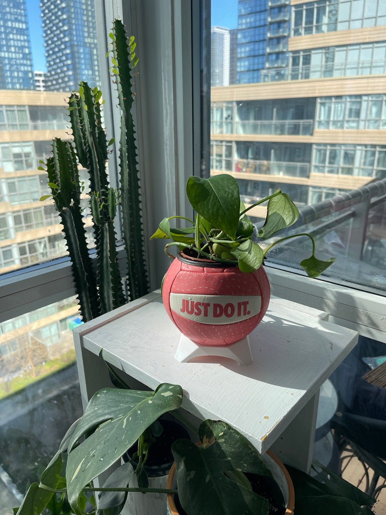 Nike Mini Volleyball Planter (Just Peachy)