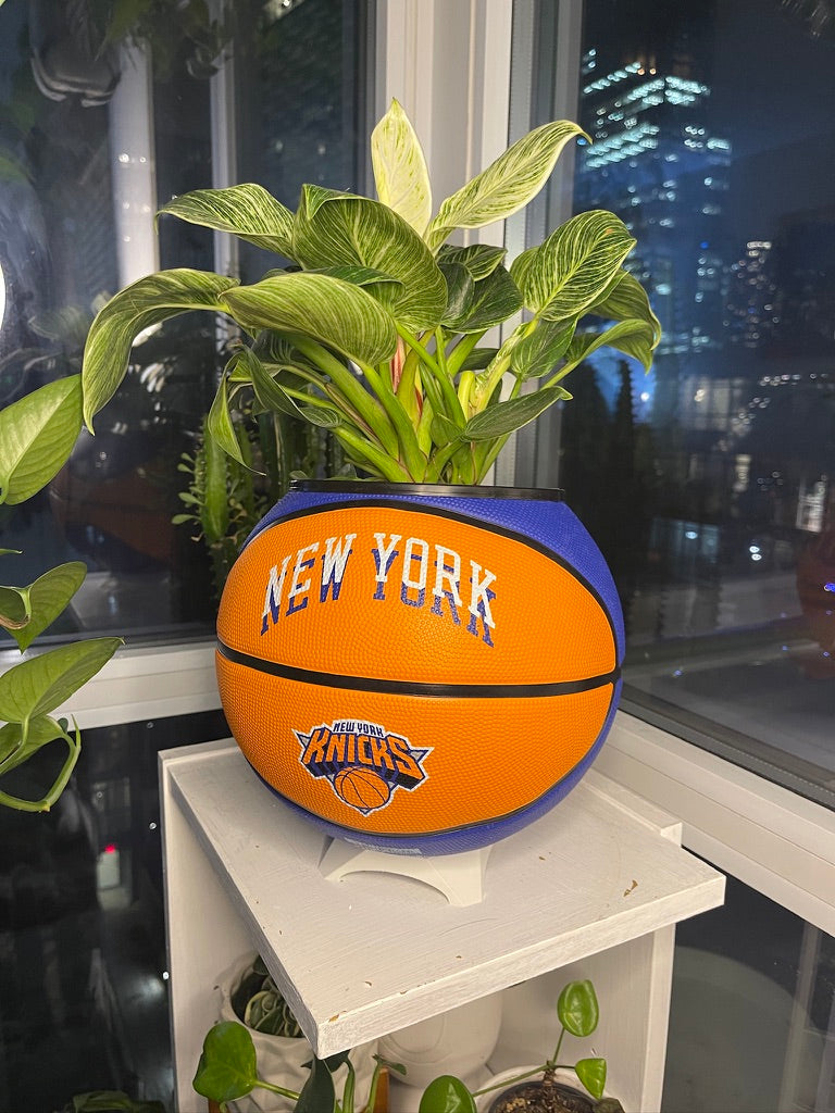 Large Basketball Planter (New York Knicks Modern)
