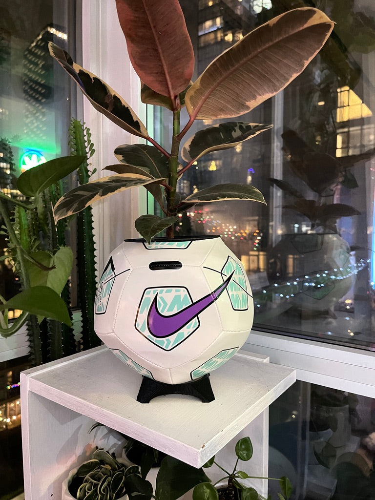 Nike Large Soccer Ball Planter (Purple Pitch)