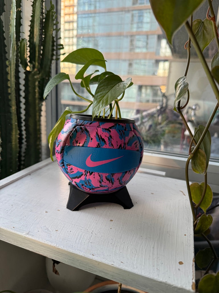 Nike Mini Volleyball Planter (Neon Party)