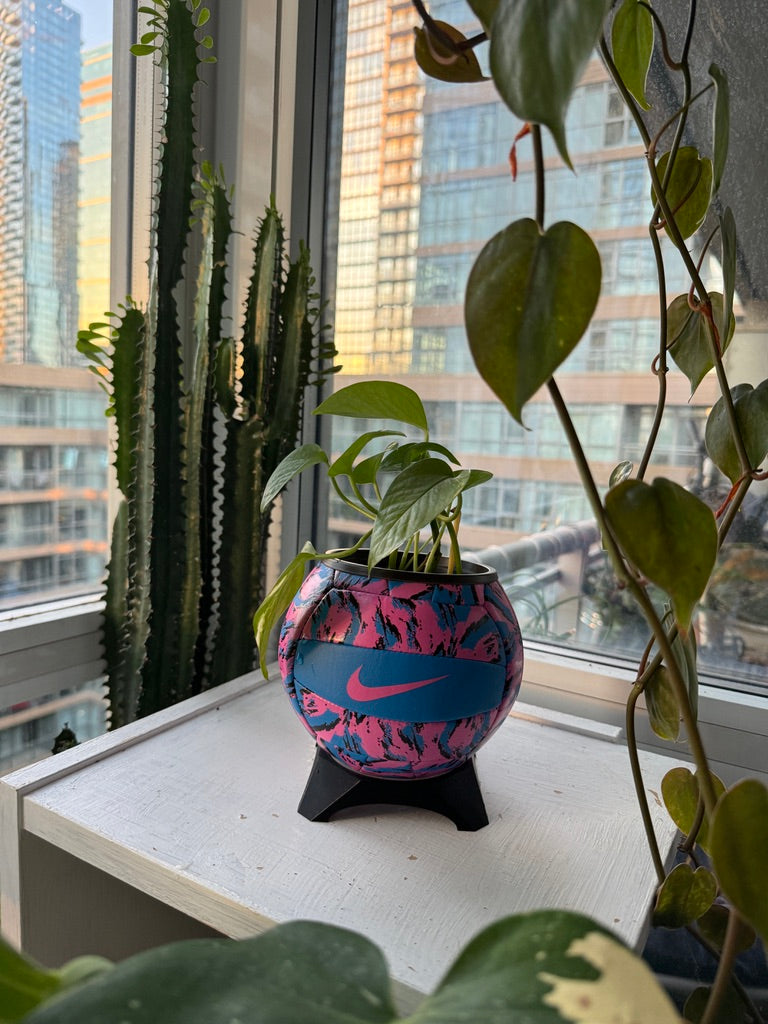 Nike Mini Volleyball Planter (Neon Party)
