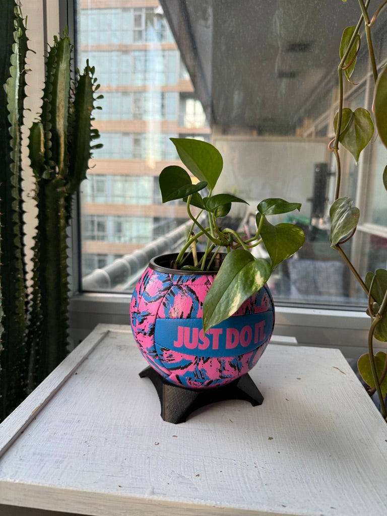Nike Mini Volleyball Planter (Neon Party)