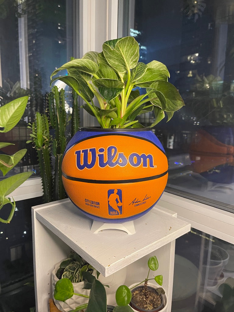 Large Basketball Planter (New York Knicks Modern)