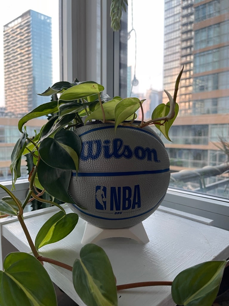 Mini Basketball Planter (NBA Grey)