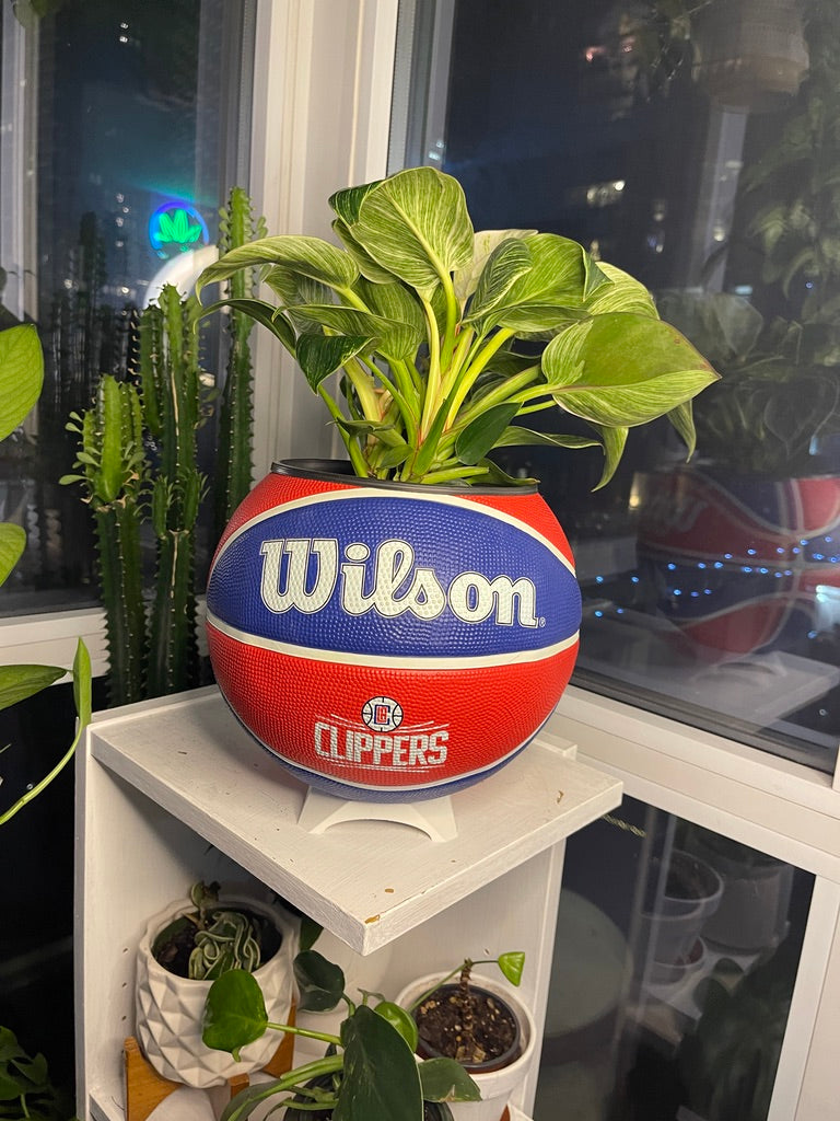 Large Basketball Planter (Los Angeles Clippers)