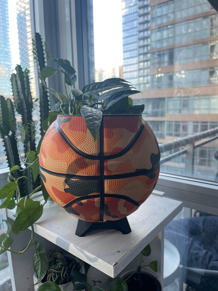 Large Basketball Planter (Chance - Camo)