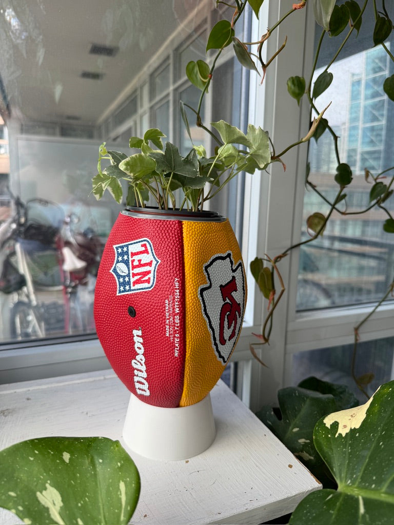Large Football Planter (Kansas City Chiefs)