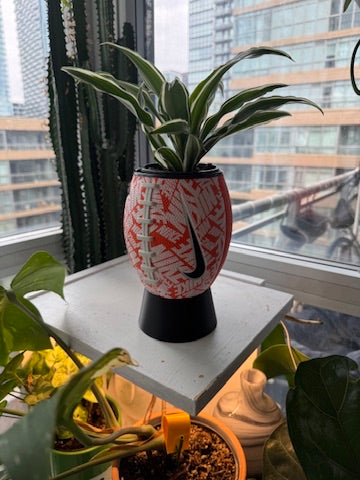Nike Mini Football Planter (Orange & White)