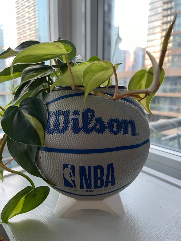 Mini Basketball Planter (NBA Grey)