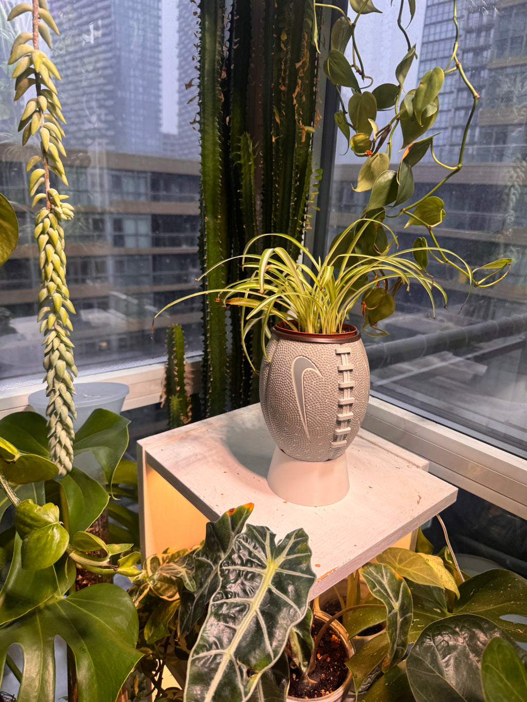 Nike Mini Football Planter (Grey)