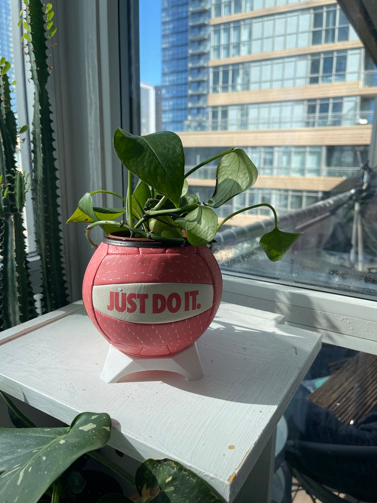 Nike Mini Volleyball Planter (Just Peachy)