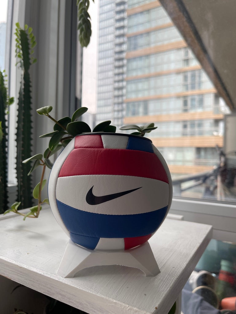 Nike Mini Volleyball Planter (Red, White & Blue)