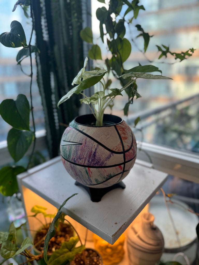Nike Mini Basketball Planter (Pastel Graffiti)