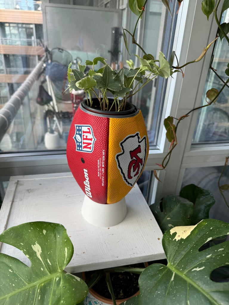 Large Football Planter (Kansas City Chiefs)