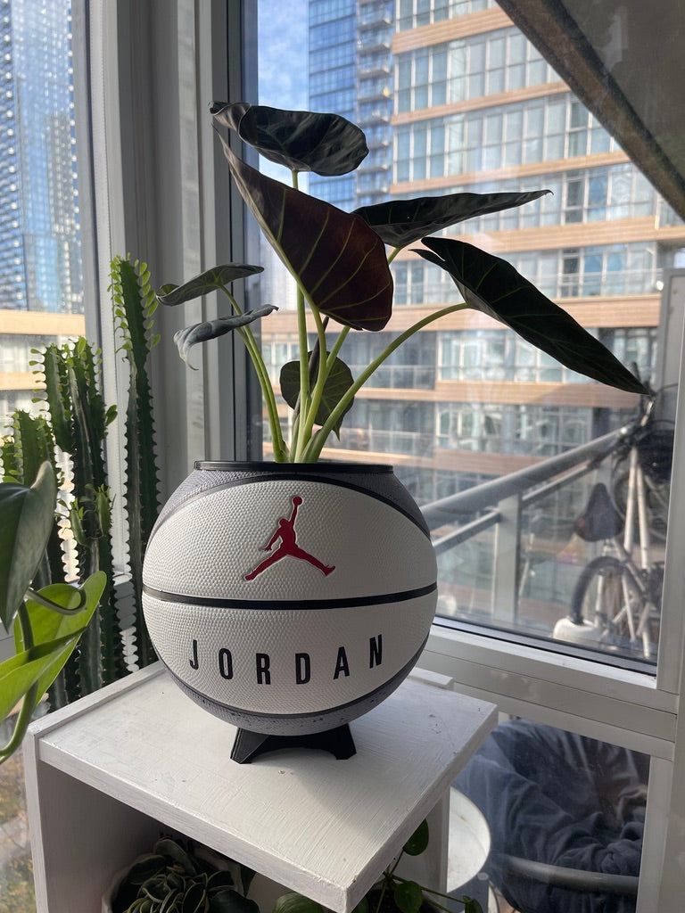 Nike Jordan Large Basketball Planter (White Cement)