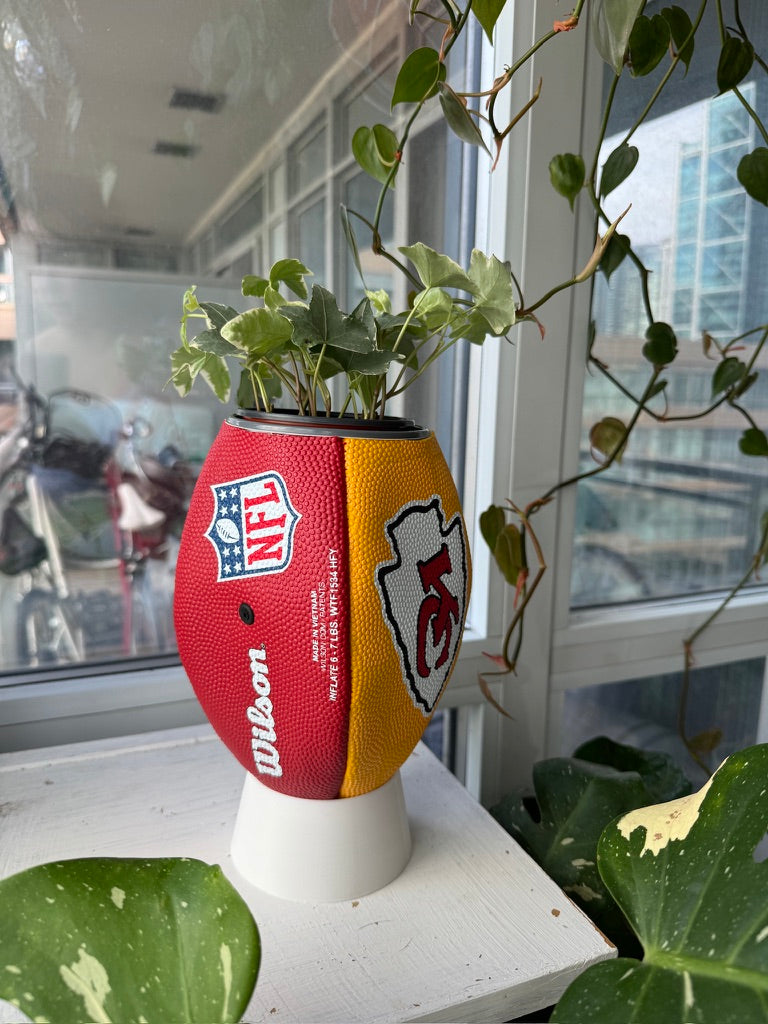 Large Football Planter (Kansas City Chiefs)