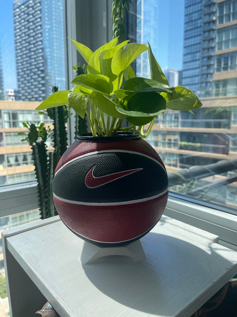 Nike Mini Basketball Planter (Red, White, & Black)