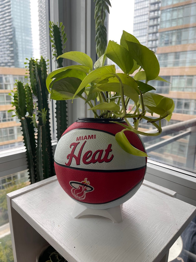 Mini Basketball Planter (Miami Heat)