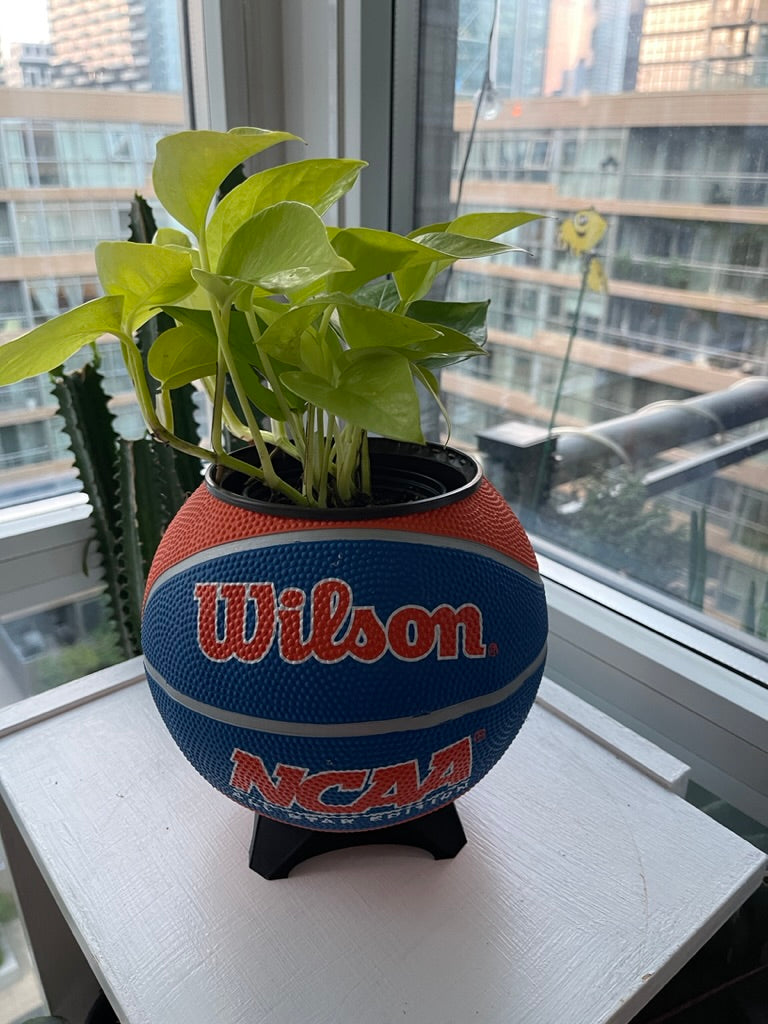 Mini Basketball Planter (NCAA Orange)