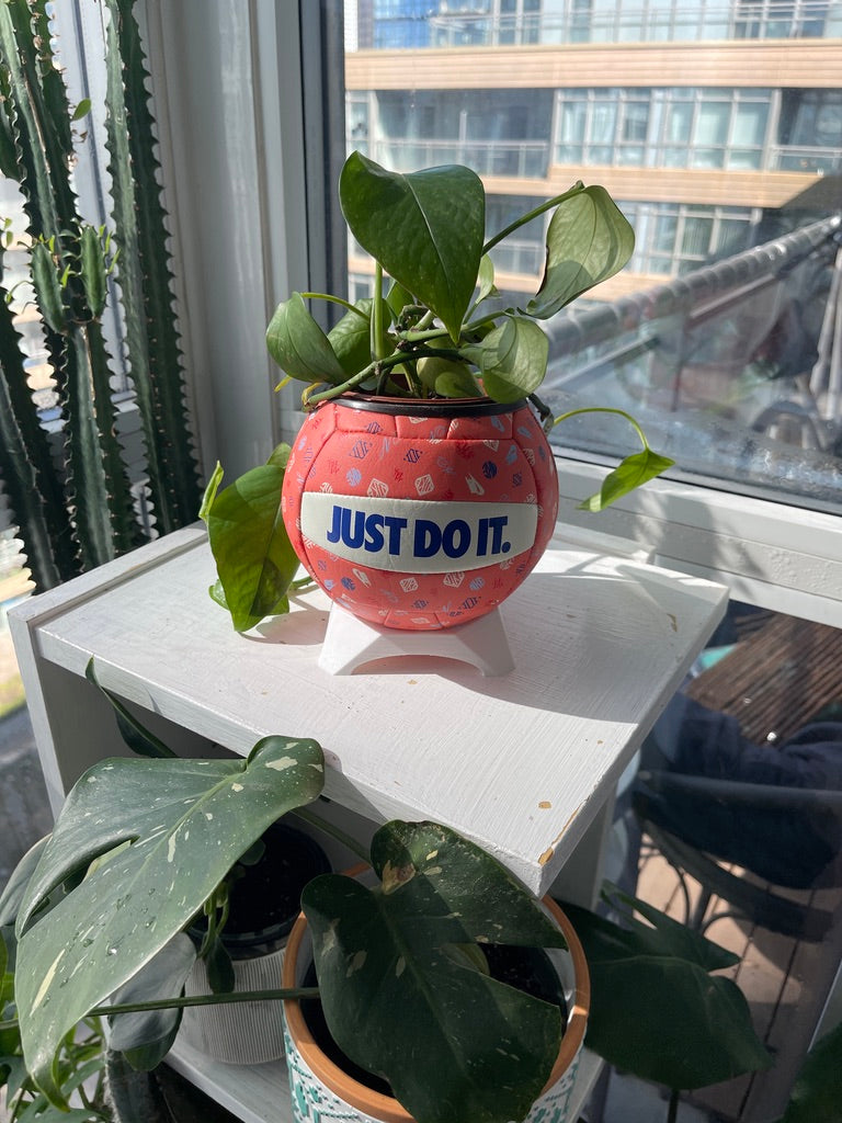 Nike Mini Volleyball Planter (Peach Pit)