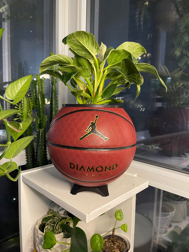 Nike Jordan Large Basketball Planter (Red Diamond)