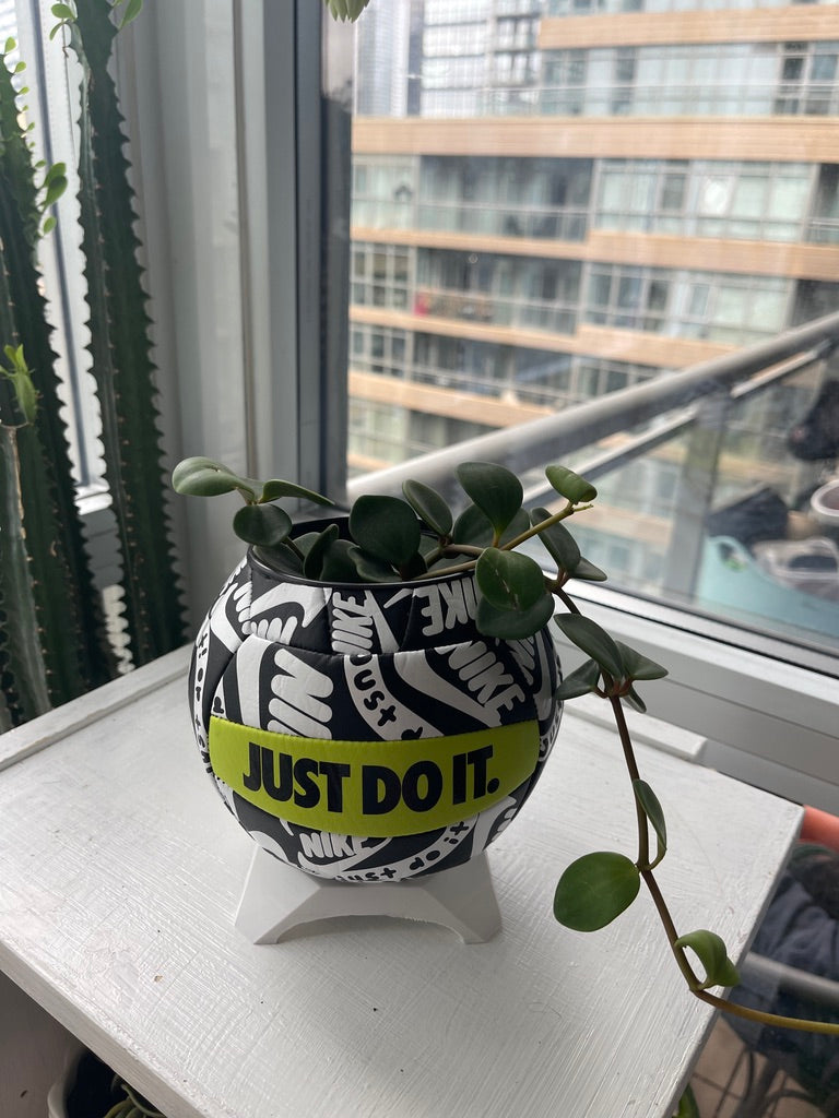 Nike Mini Volleyball Planter (Green Volt)
