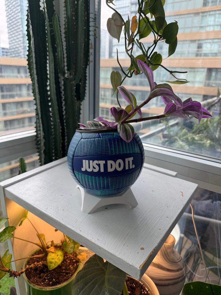 Nike Mini Volleyball Planter (Dusty Blue)