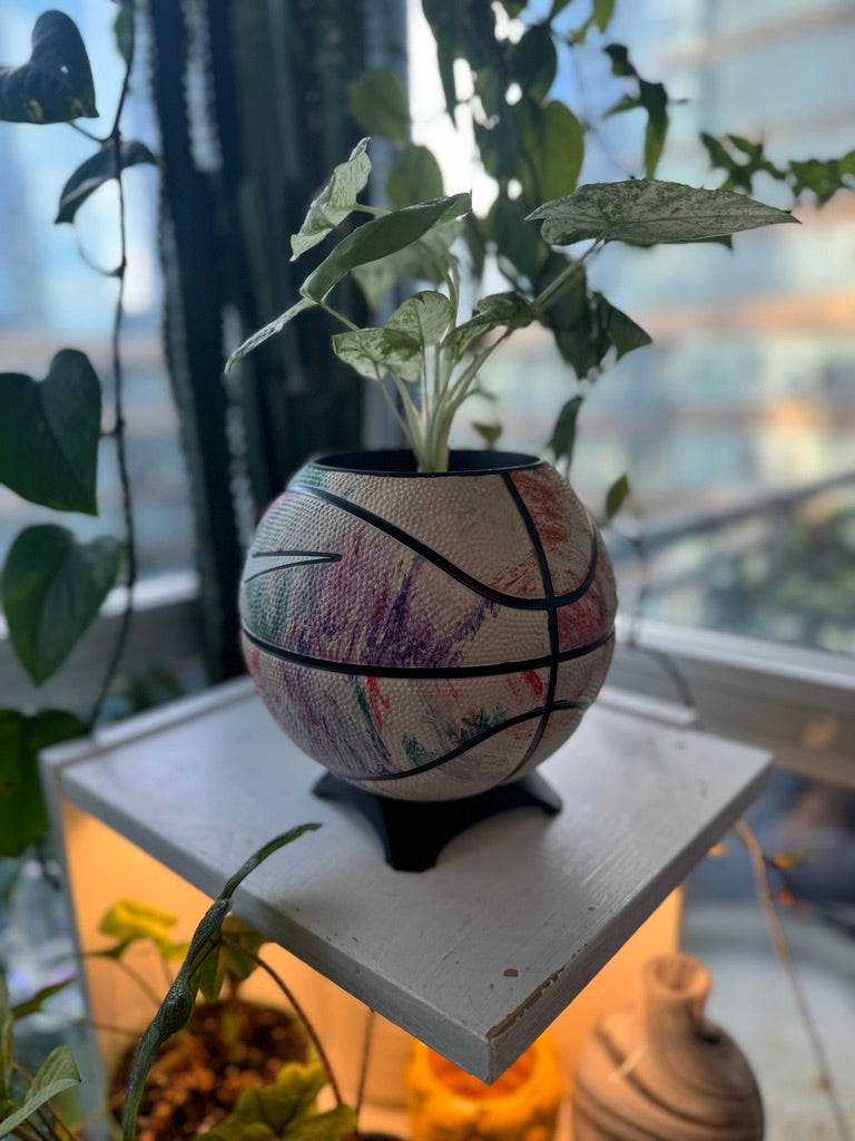 Nike Mini Basketball Planter (Pastel Graffiti)
