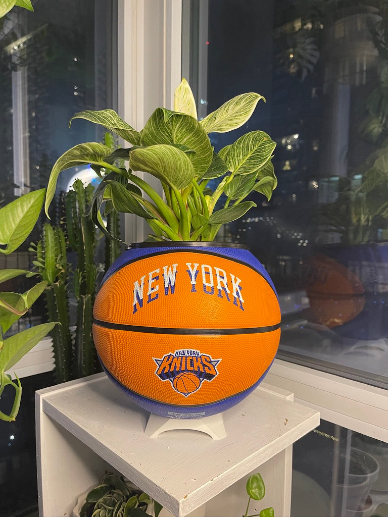 Large Basketball Planter (New York Knicks Modern)