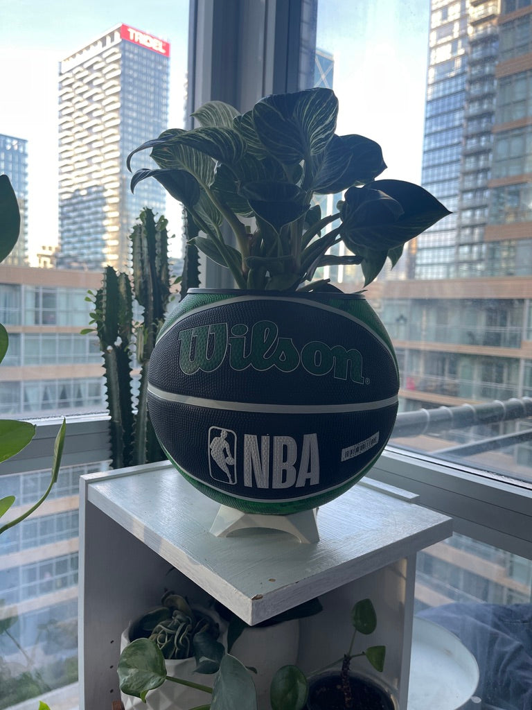Large Basketball Planter (Boston Celtics - Tie Dye)