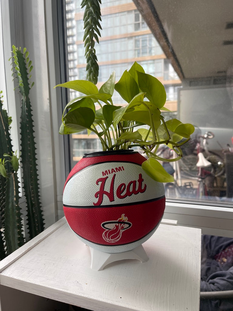 Mini Basketball Planter (Miami Heat)