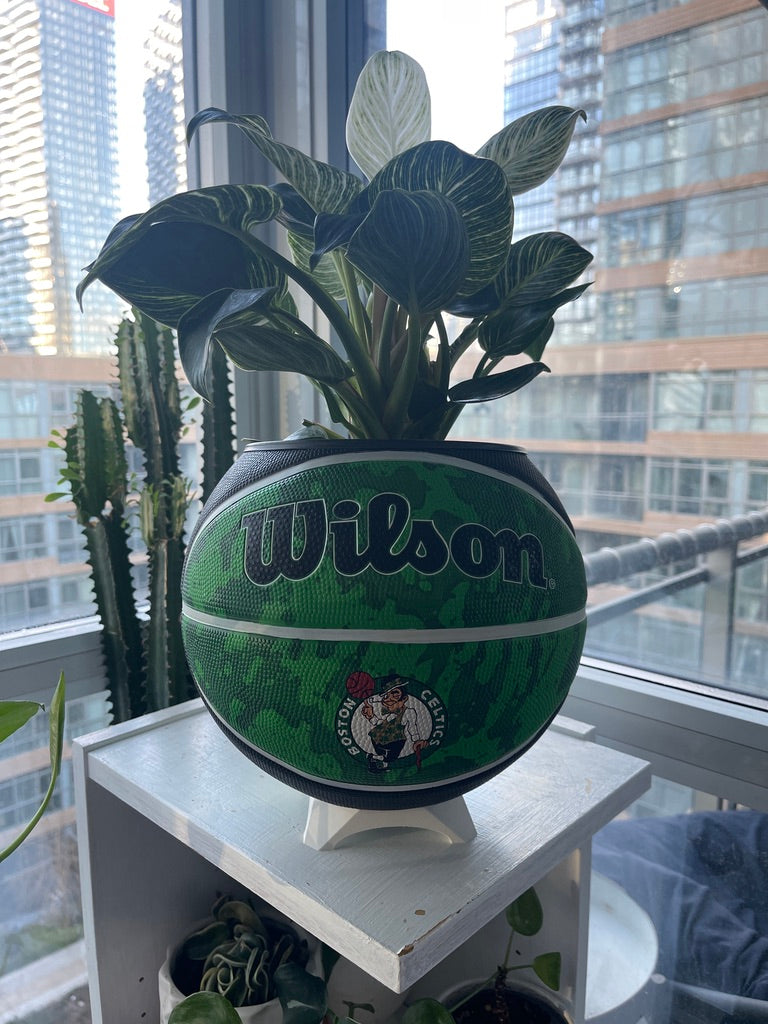 Large Basketball Planter (Boston Celtics - Tie Dye)
