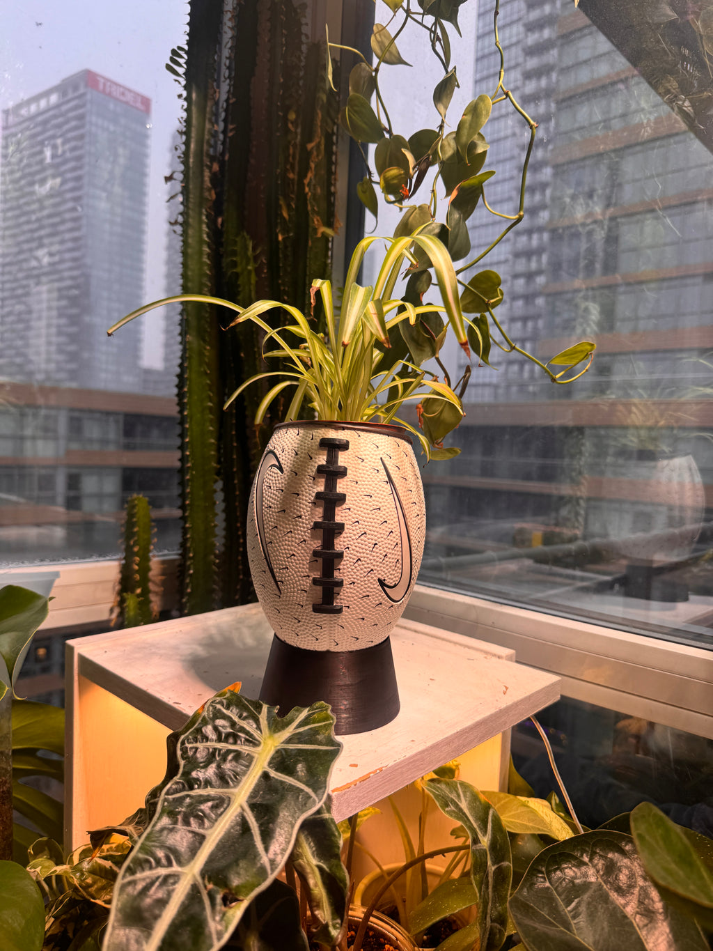 Nike Mini Football Planter (Paper White)