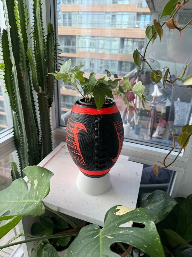 Nike Large Football Planter (Red/Orange & Black)