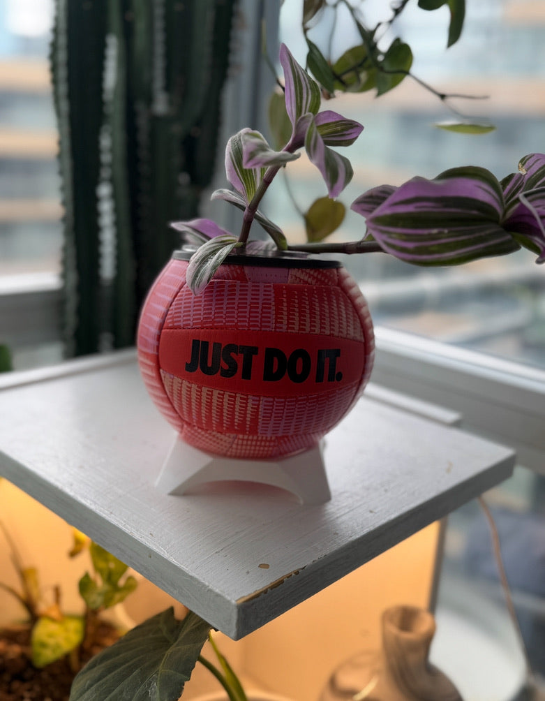Nike Mini Volleyball Planter (Apricot)