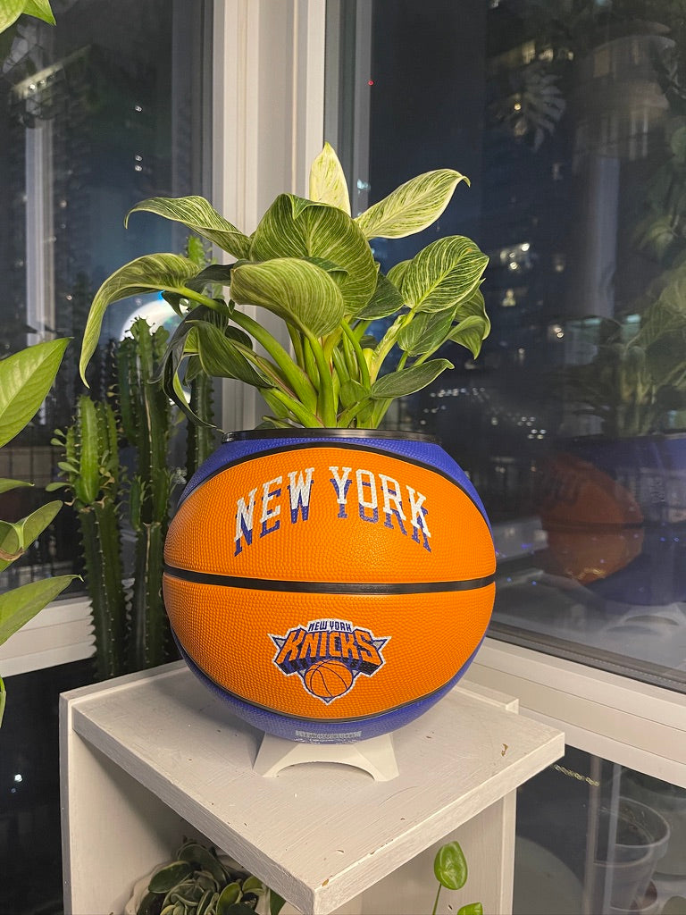 Large Basketball Planter (New York Knicks Modern)