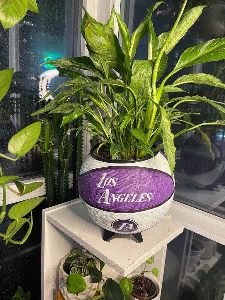 Large Basketball Planter (Los Angeles Lakers Mono)