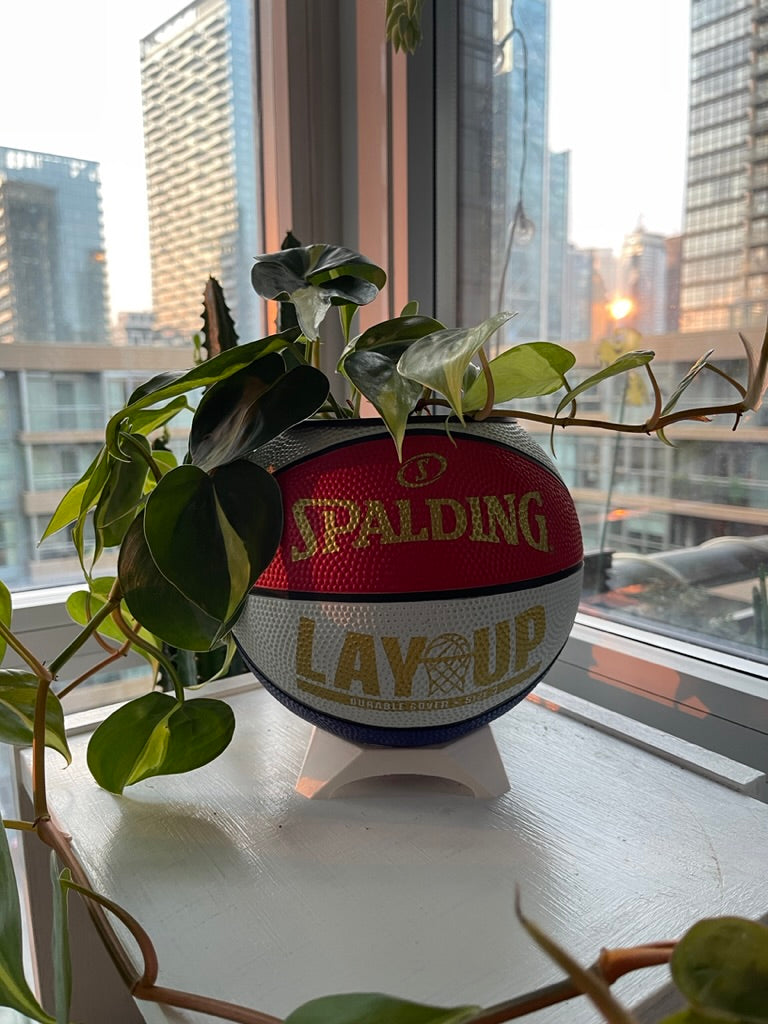 Mini Basketball Planter (Red, White, & Blue Lay Up)