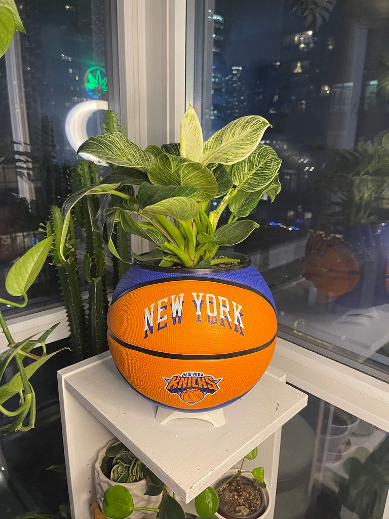 Large Basketball Planter (New York Knicks Modern)