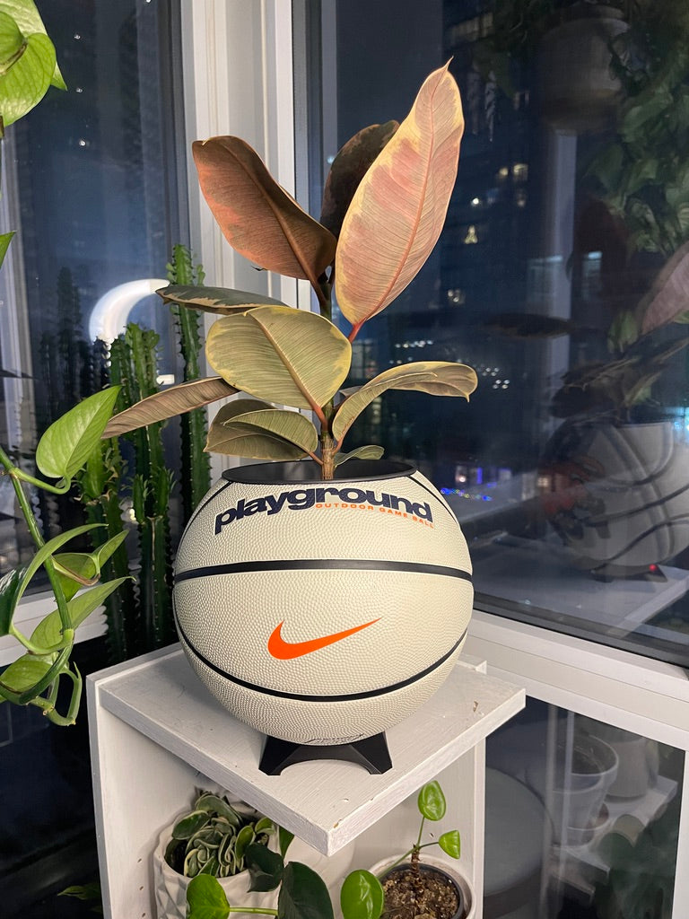 Nike Large Basketball Planter (Ball For All White)