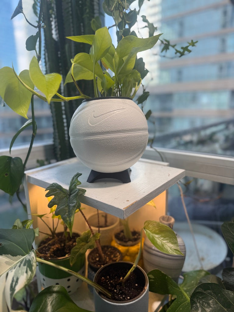Nike Mini Basketball Planter (White)