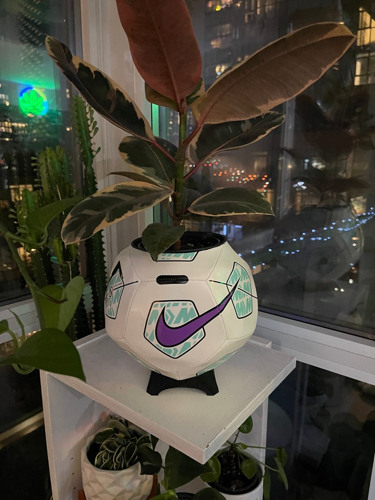 Nike Large Soccer Ball Planter (Purple Pitch)
