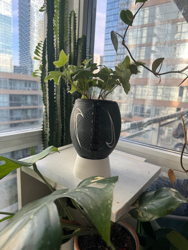 Nike Mini Football Planter (Black Web)