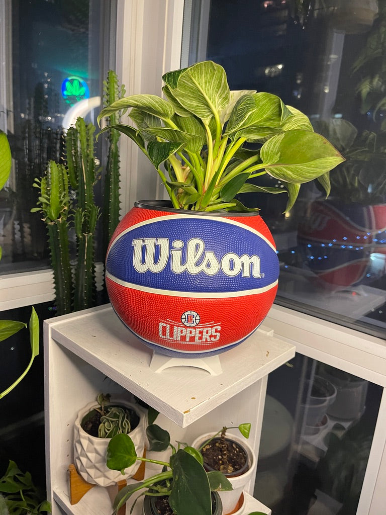 Large Basketball Planter (Los Angeles Clippers)
