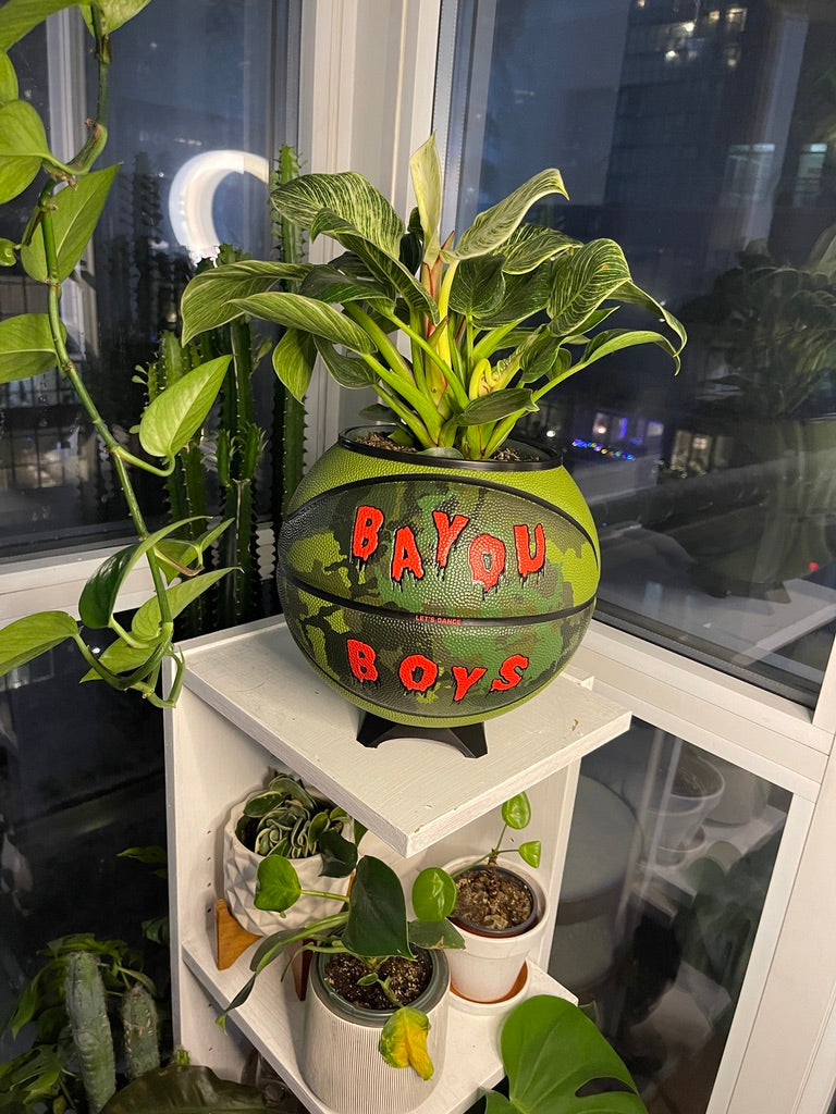 Nike Jordan Large Basketball Planter (Bayou Boys)