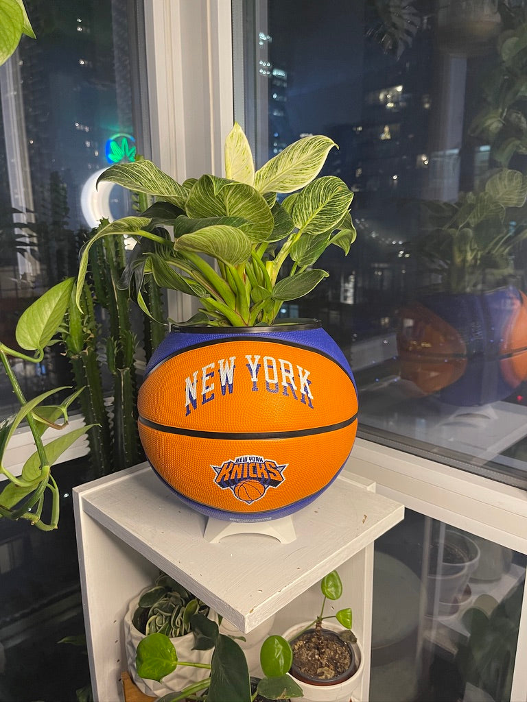 Large Basketball Planter (New York Knicks Modern)